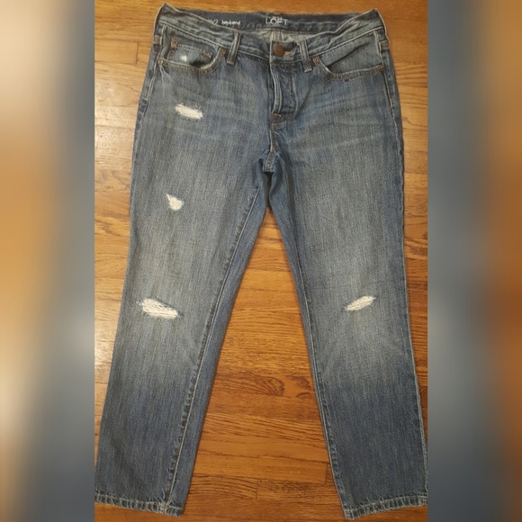 LOFT Denim - Loft Ann Taylor Boyfriend Crop Jeans 26 2